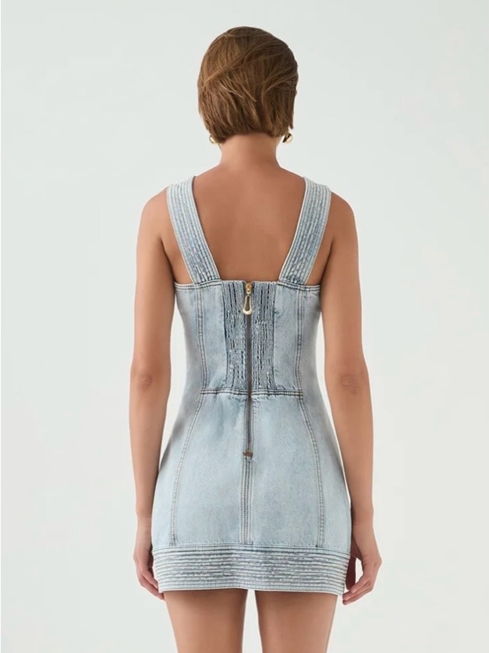 Aje Coast Denim Mini Dress - Picture 3 of 14